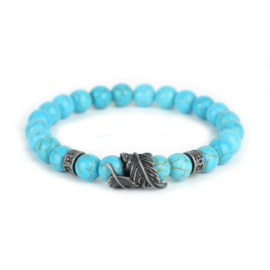 Vintage Feder Armband für Männer Sanskrit Mantra Armband Yoga Meditation Heilung Armband 8mm Lava Onyx Stein Kette Brazalete