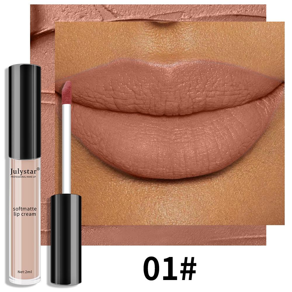Velvet Water Mist Six Lip Glaze Set Matte Non-fading Non-stick Cup Liquid Lipstick