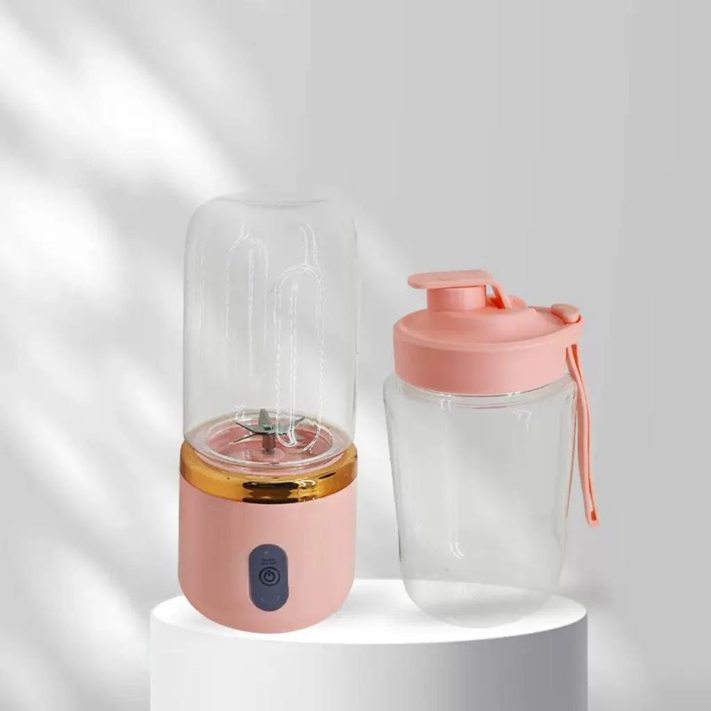 JOYBLISS Electric Juicer Cup with 2 Cups For Travel Portable Juicer Mixer Usb Charge Fresh Fruit Juice Personal Blender Smoothie