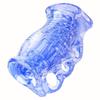 Orirya Reusable and Washable Penetrating Adult Toy for Soft TPE Masturbator with 3 Finger Blue Masturbator, Type, Men, Holes,