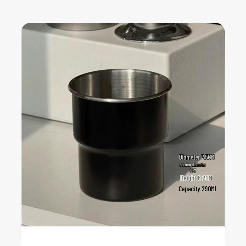Taza de Viaje Simple para Barbacoa al Aire Libre, Camping - Taza de Café de Acero Inoxidable 304