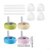 4Pcs Soda Can Lids with Straws Silicone Prevents Spills Fits Standard Leakproof Airtight