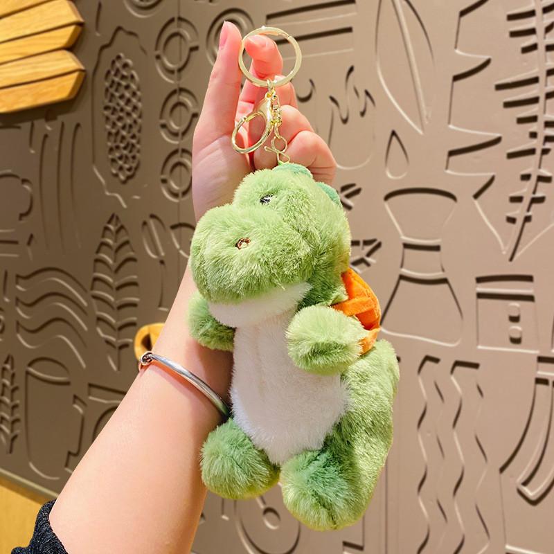 Adorable Plush Dinosaur Keychain Cute Cartoon Backpack Pendant Perfect Gift