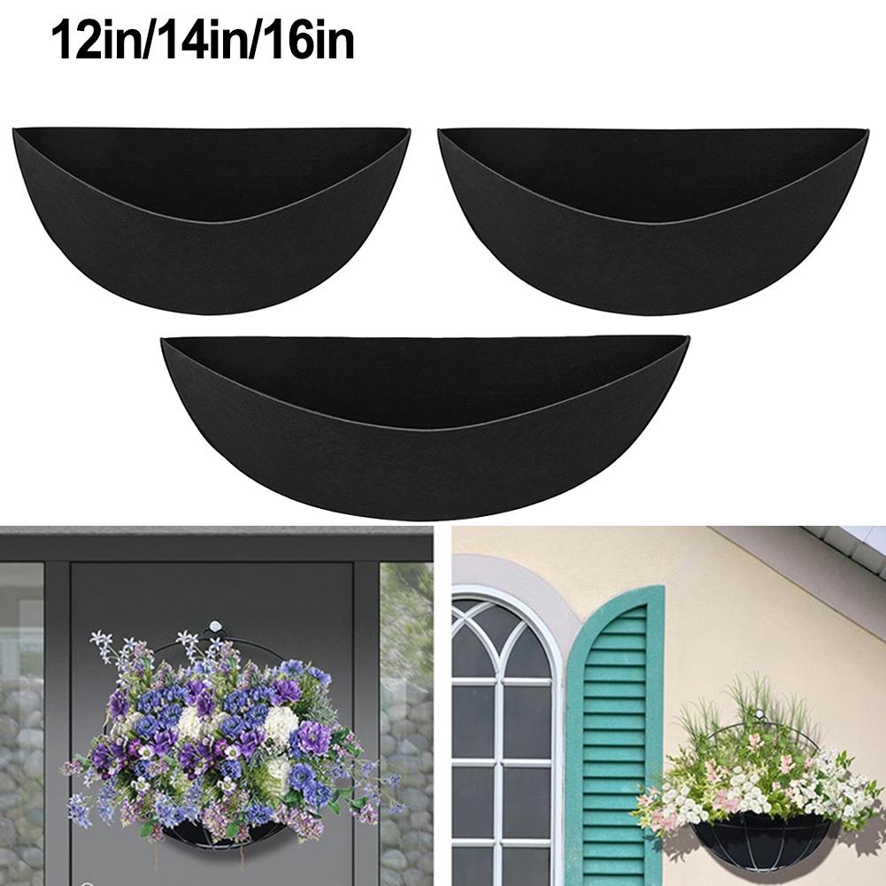 Felt Liner Kit 3pcs for Wall Hanging Half Round Baskets Box Planters Outdoor Fence Baskets and Wire Plant Holders