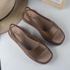 Yuzhihao Women's Fashion Square Toe Open-Toe Sandals with Back Strap