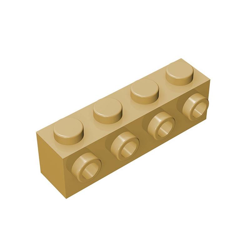 

50g/31pcs 30414 Modified 1x4 with Studs on Side Block Moc Accessories Compatible with Brick DIY Children s Toy Assembly 50g-31pcs бежевый
