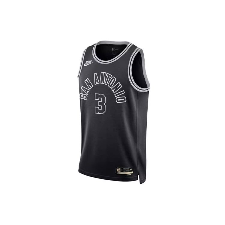 Nike Men s NBA San Antonio Spurs Keldon Johnson #3 Swingman Jersey Black DO9453-011 M