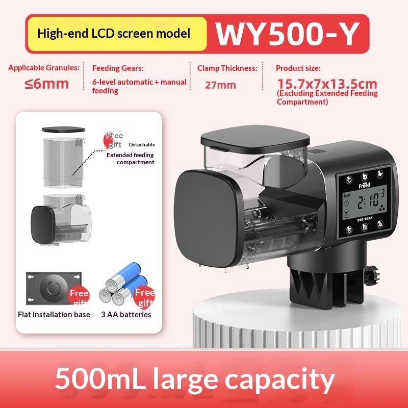 Adjustable Smart Automatic Feed Feeder With Lcd /Indicator Lights Automatic Fish Tank Auto Feeder Aquarium Accessories