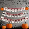 1 Set Happy Birthday Garland with Blood Home Hanging Decorations Party Supplies Halloween Birthday Banner Halloween