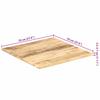 Solid Mango Wood Table Top 25 27 mm Thick 70 * 70 cm