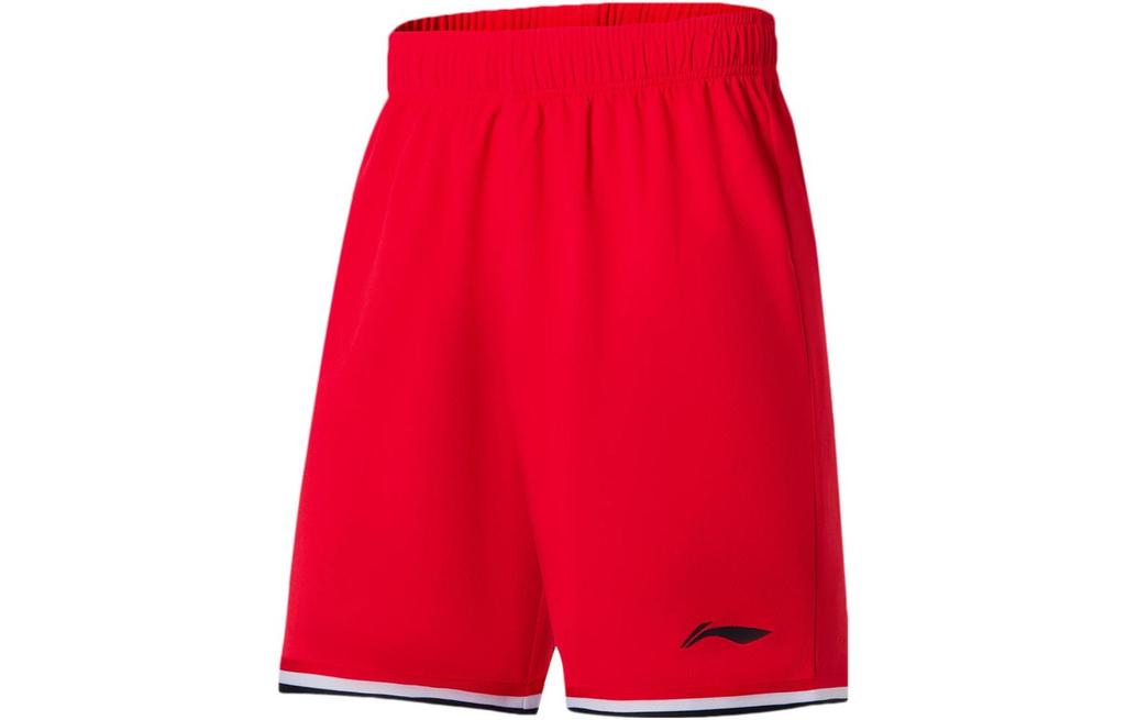 Li Ning Sports Basketball Collection Basketball Suits Men's August 1 Red Moderate Straight Fit AATS003-2