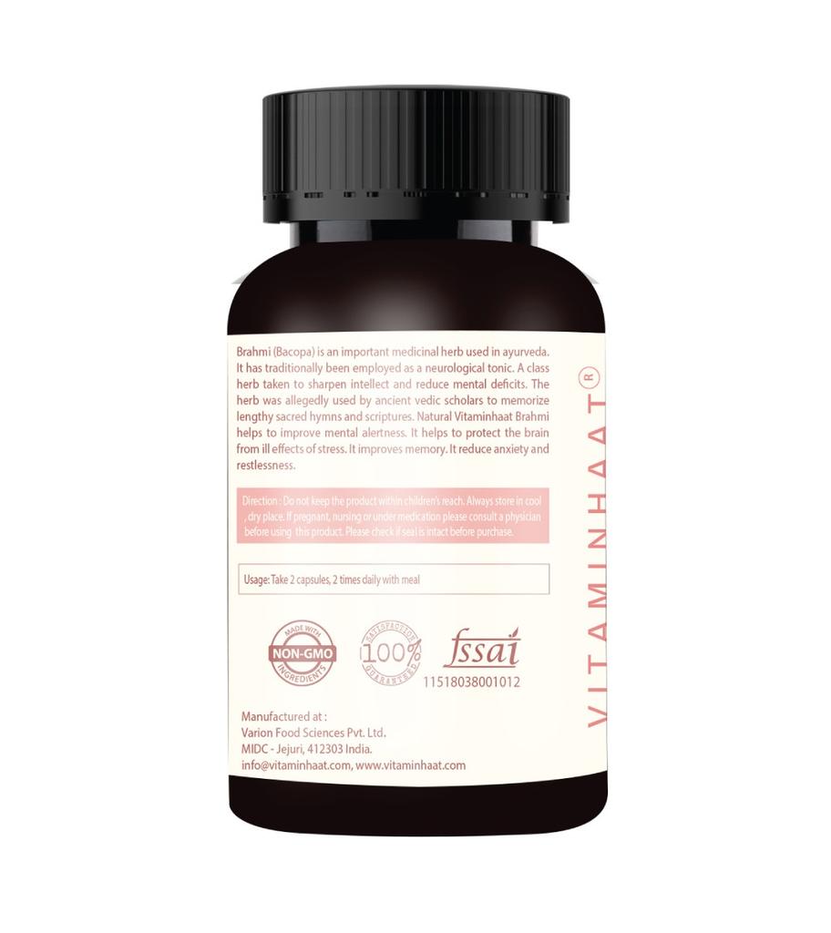Брахми (90 кап, 750 мг), Brahmi,  Vitamin Haat