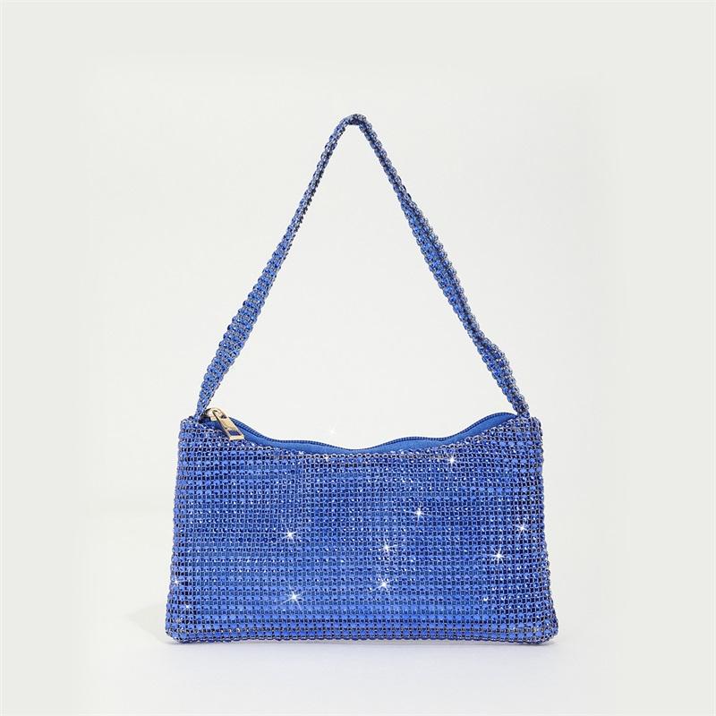 

Вечерняя сумка со стразами для женщин, блестящий кошелек, сверкающая бриллиантовая сумка через плечо для женщин, клатч для вечеринки, клуба, свадьбы, выпускного вечера небесно-голубой