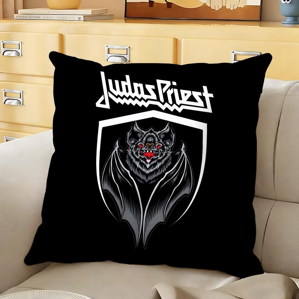 

JJudas PPriest Cushion Cover Soft Durable Reversible Pillow Cover Home Car MultiScene Daily Comfort Pillowcase 30X30cm