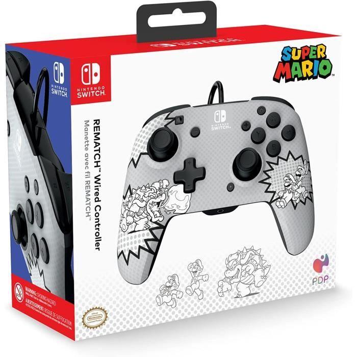 Manette de jeu - PDP - Rematch - Filaire - Multicolore - Nintendo Switch