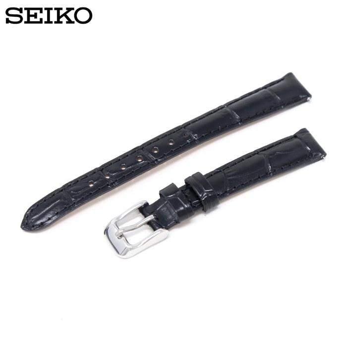 Seiko Watch Band 12mm Leather Black Women's with Care Instructions RS01C12BK