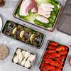 Refrigerator Stainless Steel Cheese Container Elevated Base Fridge Deli Meat Storage Box Kitchen Food Storage Container with Lid