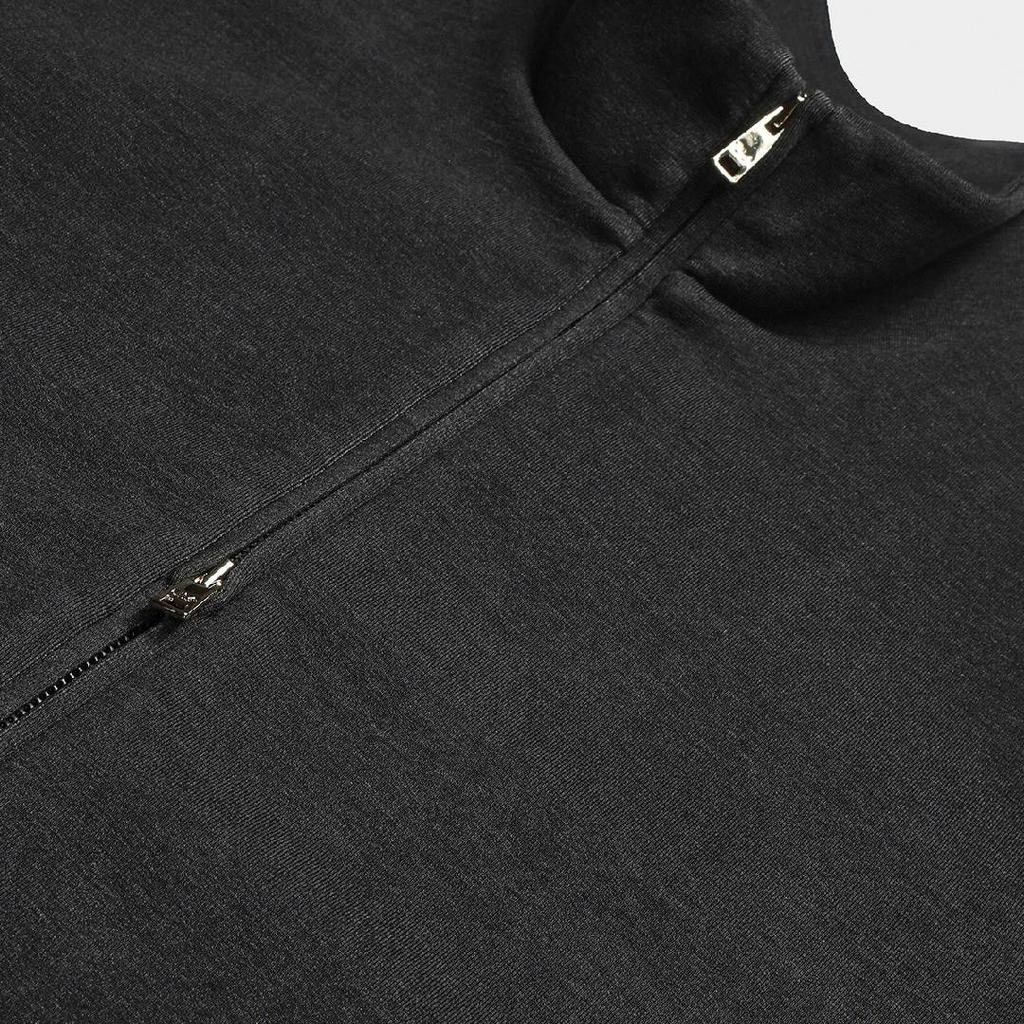 FILA Milano Series FW25 Solid Color Loose Fit Stand Collar Knitted Long Sleeve Jacket Women jackets F11W615513F-MG