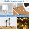 20/40Pcs Cable Clips with Strong Self-Adhesive Cable Management TV PC Wire Holder Sticky Tidy and Organizer Cord and Wires