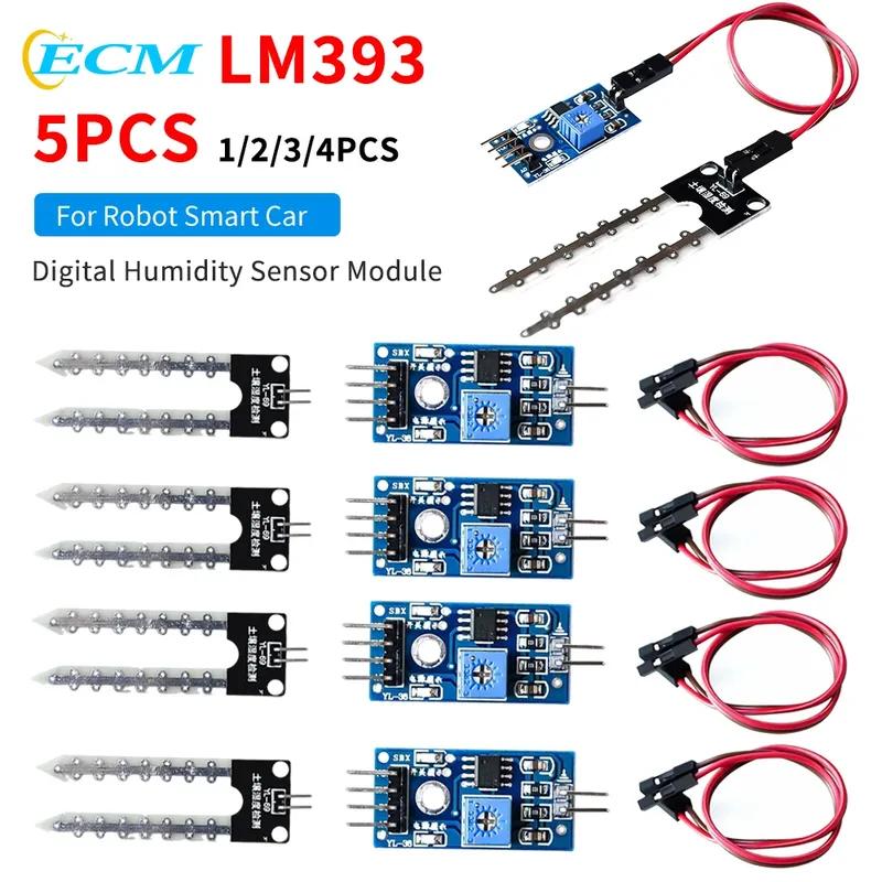 1-5pcs Smart Electronics Soil Moisture Hygrometer Detection Humidity Sensor Module For arduino Development Board DIY Robot Car