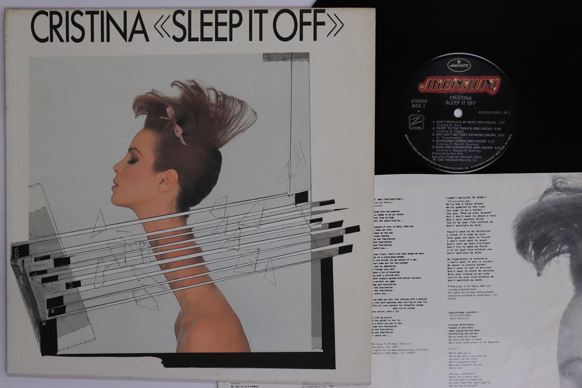 

LP Record CRISTINA Sleep It Off 4228149801 MERCURY FRANCE 1984 US Rock Used