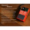 Boss RC-1 Loop Station Bundle with Power Supply, Instrument Cable, Patch Cord, and Picks. Powered Package.