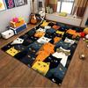 Colorful Cartoon Cat Pattern Creative Rug for Living Room Decor Suitable for use as an anti-slip for living room bedroom sofas