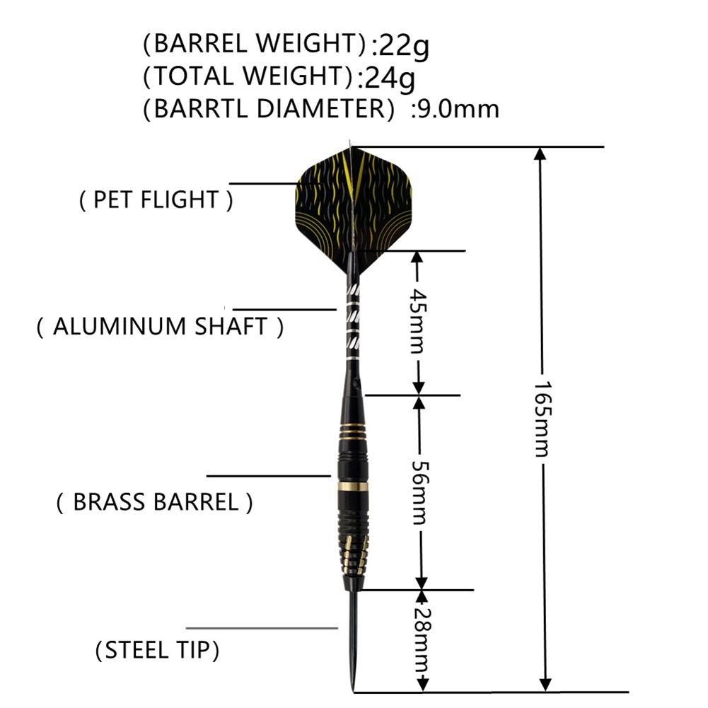 NEW 3pcs/Set Dart Shafts Lightweight Darts Sticks Portable  Replaceable Multipurpose with Storage Case for Amusement Games Parts