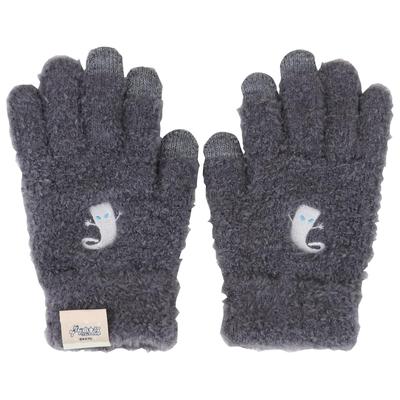 GeGeGe No Kitaro Smartphone Compatible Embroidered Gloves [Yokai-sha] (Gray (Ittan Momen))