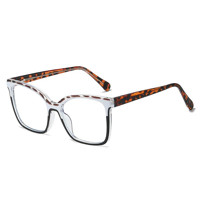 TR HD Cat Eye Blaulichtfilterbrille: Stilvoller europäischer und amerikanischer Farbblock-Trend