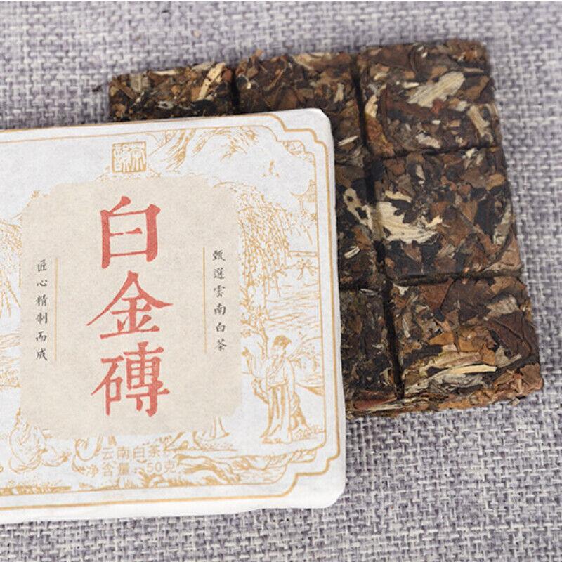 50g*5 Yunnan Eski Beyaz Çay 2018 Hurma Kokulu Bahar ÇayıOrganik Büyük Yaprak Çay