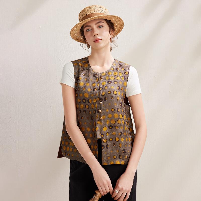Zhao Jun Women's Silk Blend New Chinese Style Sleeveless Vest