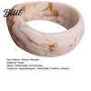 Women Fashion Jewelry Acrylic Resin Chunky Bangle Hypoallergenic Colorful Geometric