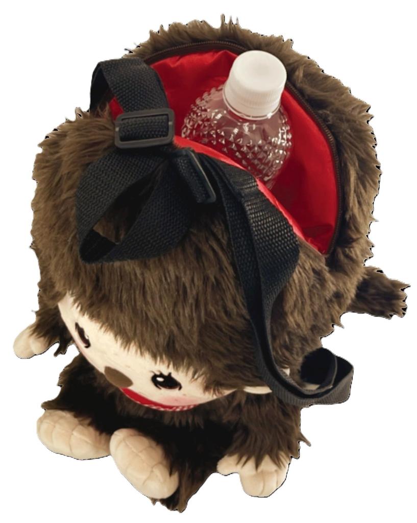 Unique Monchhichi Plush W22 D20 H32 Backpack, Monchhichi-kun, Size Approx. MC-0007BY