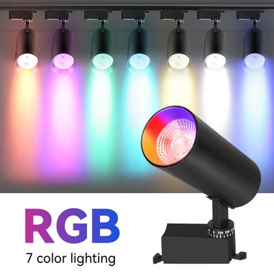 RGB Track Light Hanging Chandelier Ceiling Lamps Home Living Room Clothing Lamps Store Lighting LED RBG Track Spotlight Spot Led