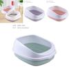 Large High Splash-proof Cat Litter Box With Shatterproof And Semi-enclosed Design