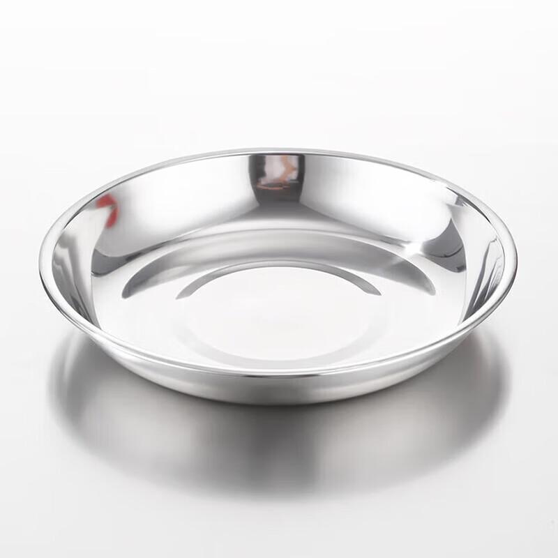 Huihuang 304 Stainless Steel Round Shallow Dinner Plate