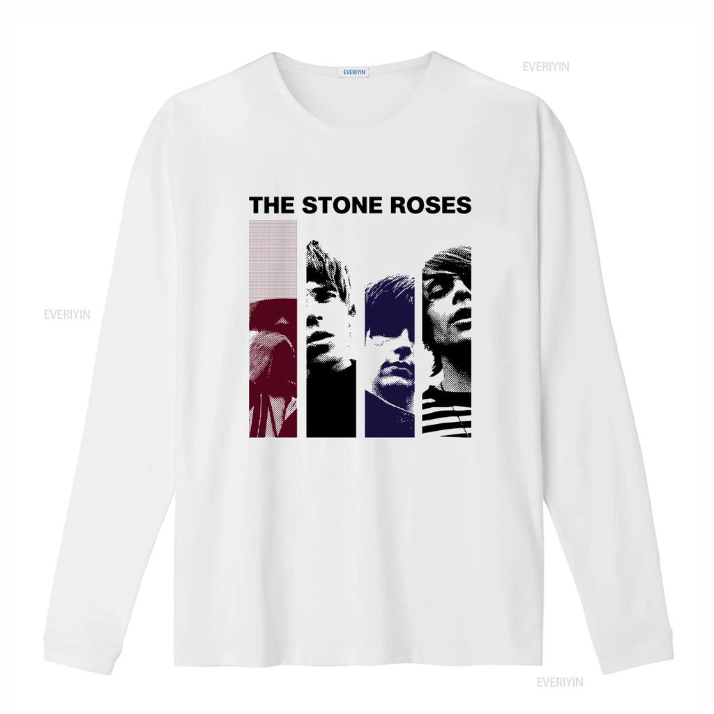 Vintage The Stone Roses Band Mens T shirt White  Retro Rock Style All Sizes S 4Xl JJ1386 vintage Washed Stretched fashion