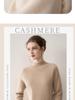 Women's Cashmere Knit Top, Half-High Neck, Loose Fit, Slimming, Thick Sweater for Autumn/Winter