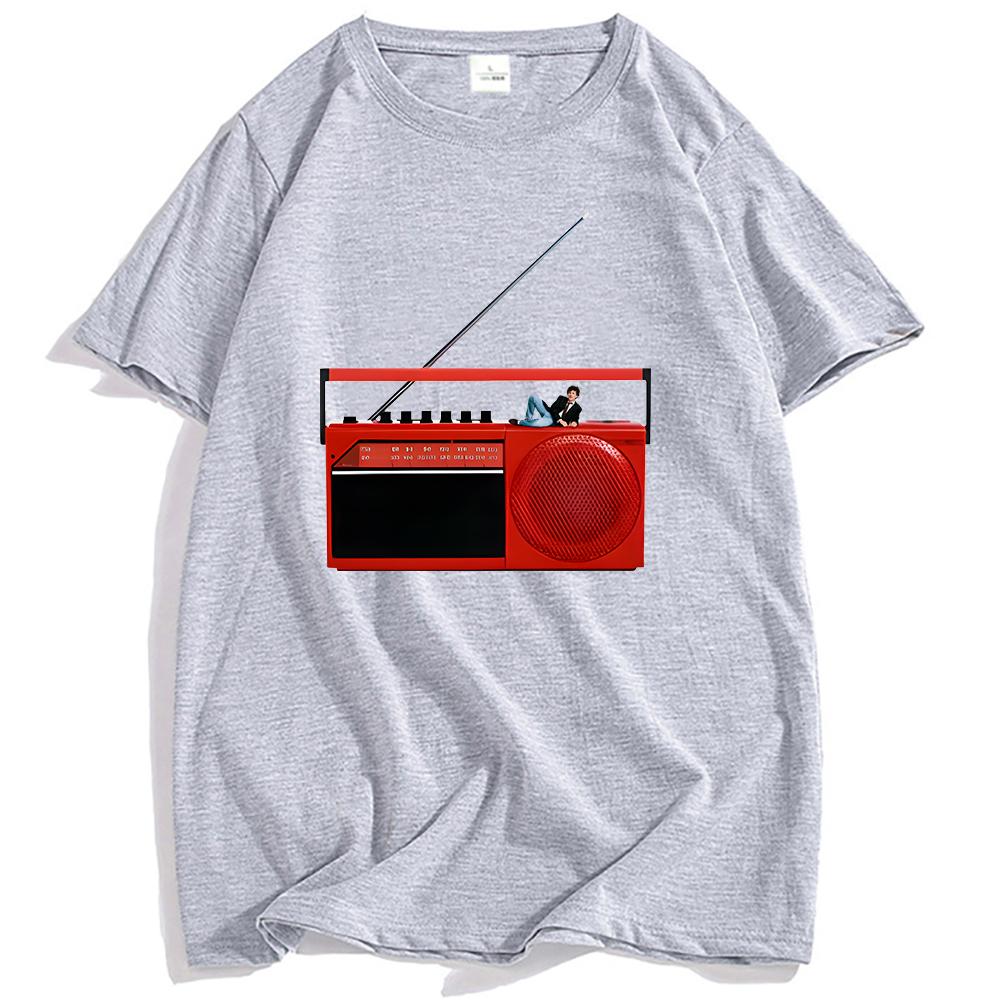 2026 SpringSummer  Be As Smart As You Like Radio Charlie Puth Singer Pattern Cotton Mens Streetwear Shirt