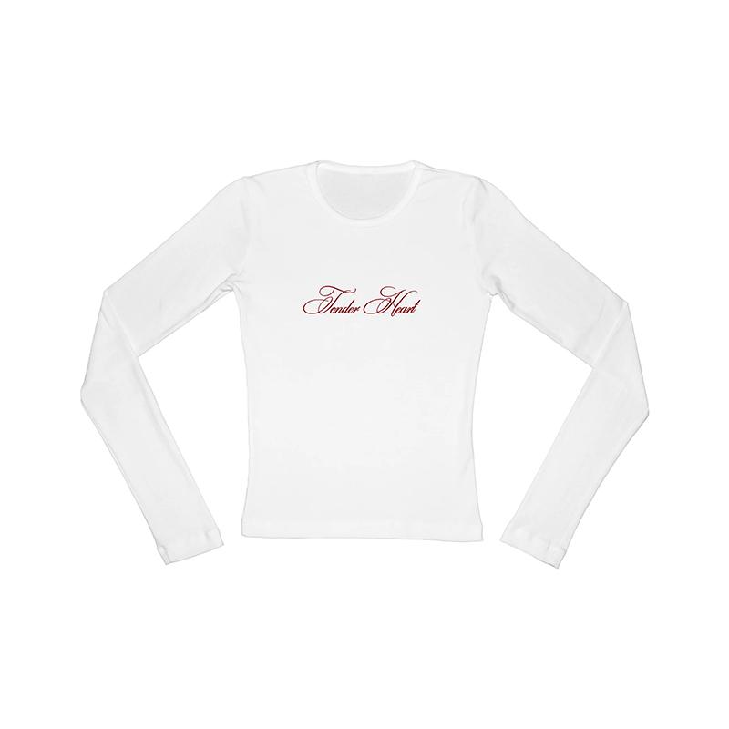 Y2K Emo-tjej Gotiska Bokstäver Tryckt Avslappnad Långärmad T-shirt Harajuku Retro Punk Rock Hip Hop Estetisk Topp Dam Streetwear
