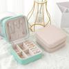 Portable Jewelry Box Jewelry Organizer Display Travel Jewelry Case Boxes Jewelry Leather Storage Zipper Jewelers Jewelry Box