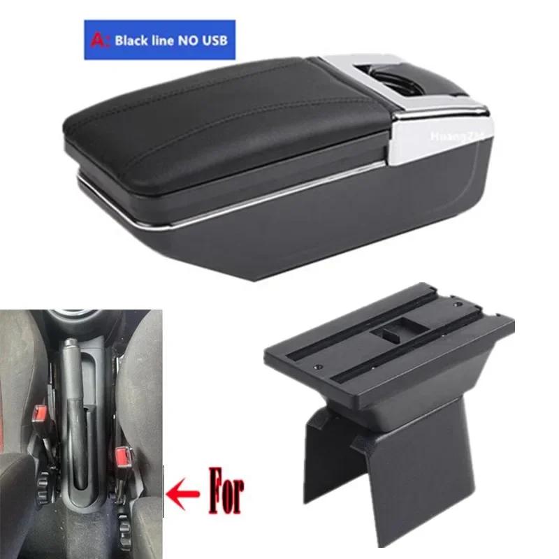 For Ford Fusion Armrest box For Ford Fiesta Mk5 Car armrest box Central storage Box Retrofit with USB Car Accessories