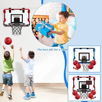 Elektroniczna Tablica do Koszykówki z Punktacją Wewnętrzna Zewnętrzna Pudełko Punktujące Metalowy Krąg Składany Cel do Wsadów Zabawka Sportowa