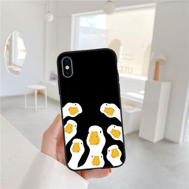 LO40 DUCK Cartoon Soft Shell Phone Case for OPPO A3 Pro A72 A74 A76 A77 A77S A78 A79 A94 A95 A18 A40M A58