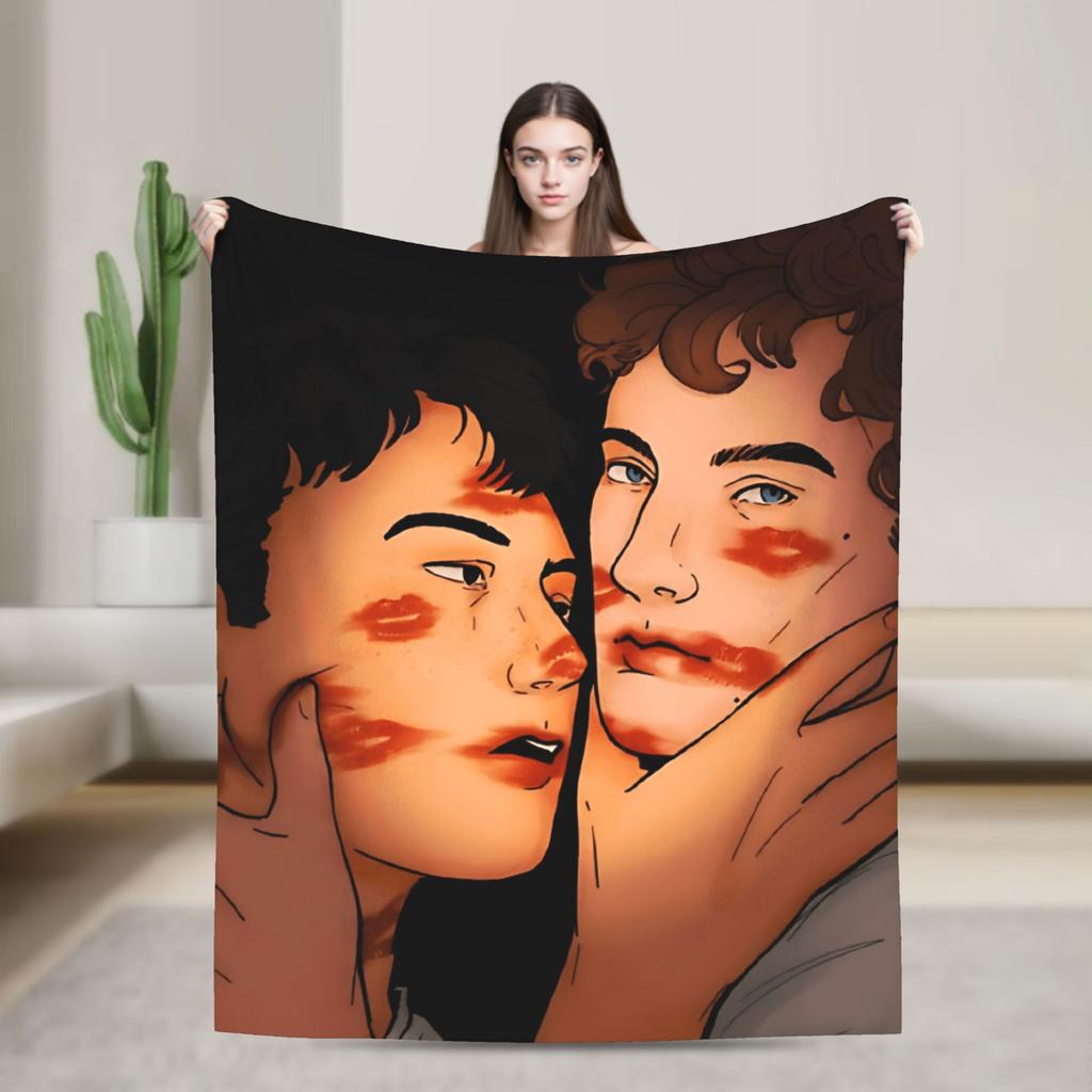 Heated Rivalry Shane and Ilya Blanket Soft Throw Blanket Autumn Boy Girl Bedroom Travel Car Bedspread