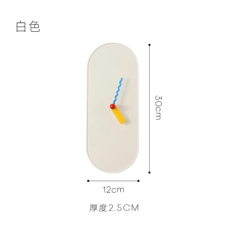 

Dopamine Wall Mounted Clock Cream Wind Table Clock Cute Pointer Clock Living Room and Bedroom Decoration Coffee Table Ornament белый