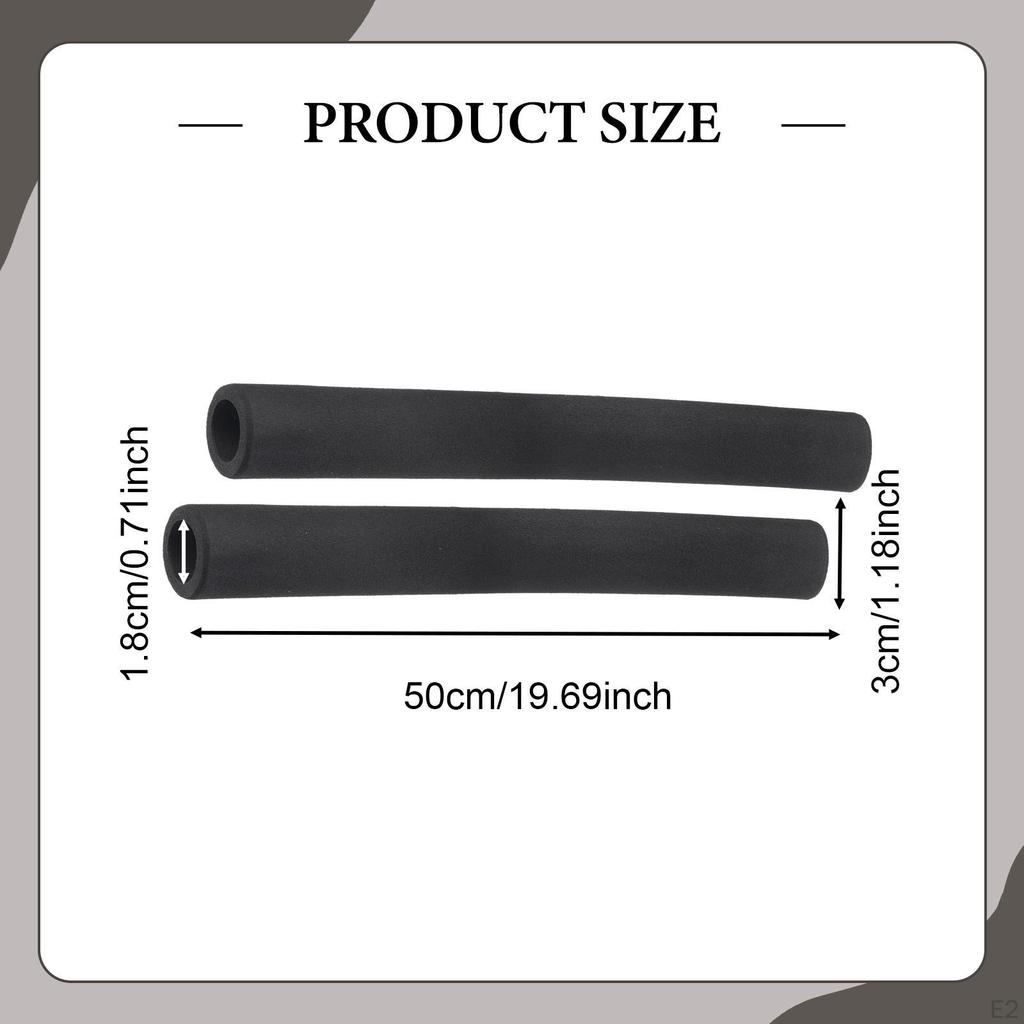 2 Pack Bike Handlebar Grips, Lightweight, Non-Slip, Comfortable Grips for Cycling