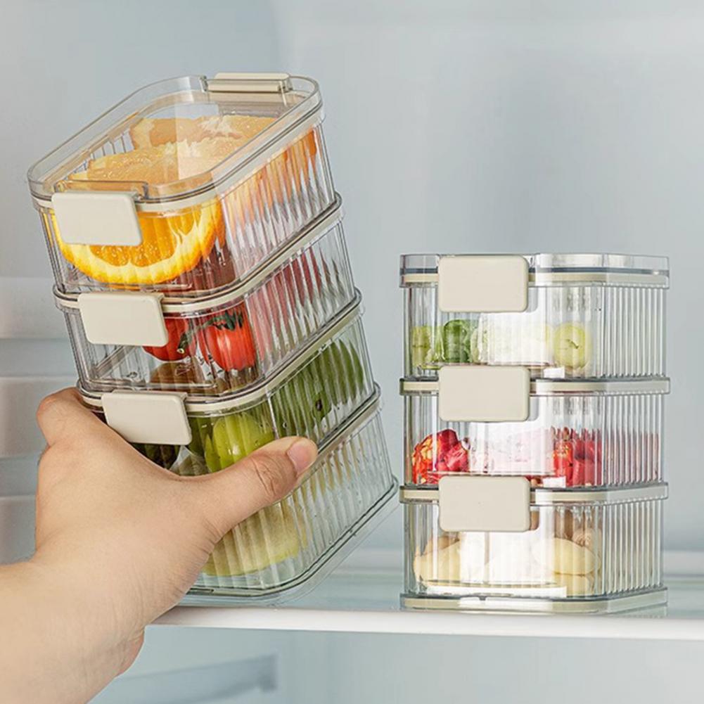 Spice Storage Box with 4/5 Compartments Leakproof Sealed Kitchen Organizer with Transparent Window for Peppercorns Chili Flakes