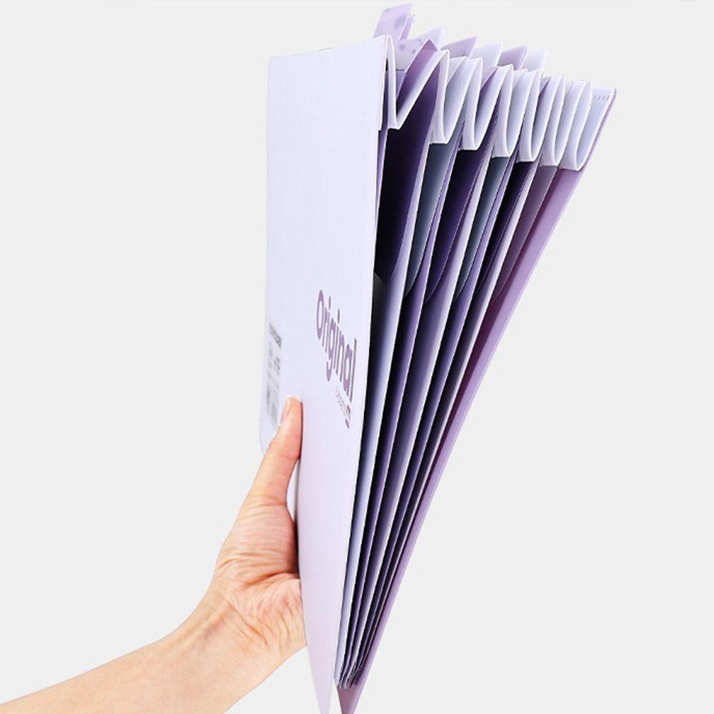 Six-grid Hanging Folder Multi-layer Insert Folders New Storage Folder  Student Office Supplies